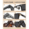 image:imageCARFIA Acetate Polarized Sunglasses for Men Classic Retro Style CA5402  AntiGlare Handmade Acetate Hypoallergenic and Nonfading UV Protection Perfect for driving beach golf and giftingD Tortoiseshell Frame Gray Lens