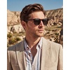 image:imageCARFIA Acetate Polarized Sunglasses for Men Classic Retro Style CA5402  AntiGlare Handmade Acetate Hypoallergenic and Nonfading UV Protection Perfect for driving beach golf and giftingD Tortoiseshell Frame Gray Lens
