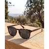 image:imageCARFIA Acetate Polarized Sunglasses for Men Classic Retro Style CA5402  AntiGlare Handmade Acetate Hypoallergenic and Nonfading UV Protection Perfect for driving beach golf and giftingD Tortoiseshell Frame Gray Lens