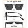 image:imageCARFIA Acetate Polarized Sunglasses for Men Classic Retro Style CA5402  AntiGlare Handmade Acetate Hypoallergenic and Nonfading UV Protection Perfect for driving beach golf and giftingD Tortoiseshell Frame Gray Lens