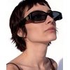image:imageCARFIA Chic Sunglasses Womens Trendy UV400 Protection Retro Tortoiseshell AcetateRectangle AntiReflective Lenses Shades1 Black Frame  Gray Lens