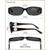 image:imageCARFIA Chic Sunglasses Womens Trendy UV400 Protection Retro Tortoiseshell AcetateRectangle AntiReflective Lenses Shades3 Tortoise Frame  Gray Lens