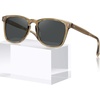 C. Clear Tea Frame Gray Lens