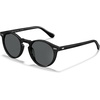 image:imageCARFIA Acetate Polarized Sunglasses for Men Retro Classic Round Shades1 Black Frame Gray Polarized Lens