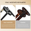 image:imageCARFIA Acetate Polarized Sunglasses for Men Retro Classic Round Shades1 Black Frame Gray Polarized Lens