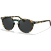 image:imageCARFIA Acetate Polarized Sunglasses for Men Retro Classic Round Shades3 Tortoise Frame Grey Lens