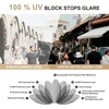 image:imageCARFIA Acetate Polarized Sunglasses for Men Retro Classic Round Shades51 Transparent Gray Frame Gray Lens