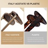 image:imageCARFIA Acetate Polarized Sunglasses for Men Retro Classic Round Shades52 Crystal Brown Frame Gray Gradient Lens