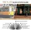 image:imageCARFIA Acetate Polarized Sunglasses for Men Retro Classic Round Shades61 Green Striped Frame Brown Lens