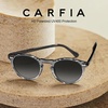 image:imageCARFIA Acetate Polarized Sunglasses for Men Retro Classic Round Shades63 Gray Gradient Lens