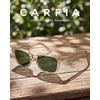 image:imageCARFIA Retro Square Polarized Sunglasses for Men UV 400 Protection CA6232  Handmade Italian Acetate Lightweight and Skinfriendly TAC Lenses Eliminate Glare Blocks Harmful UVA amp UVB rays4 Clear Tea Frame  Green Lens