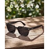 image:imageCARFIA Retro Square Polarized Sunglasses for Men UV 400 Protection CA6232  Handmade Italian Acetate Lightweight and Skinfriendly TAC Lenses Eliminate Glare Blocks Harmful UVA amp UVB rays1 Black Frame  Gray Lens