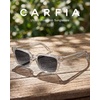 image:imageCARFIA Retro Square Polarized Sunglasses for Men UV 400 Protection CA6232  Handmade Italian Acetate Lightweight and Skinfriendly TAC Lenses Eliminate Glare Blocks Harmful UVA amp UVB rays5 Clear Gray Frame  Gradient Gray Lens
