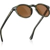 6-1. Green Striped Frame Brown Lens