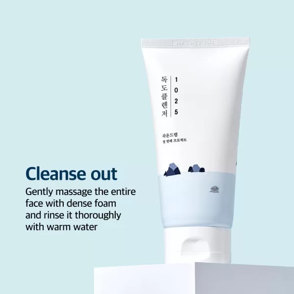 ROUND LAB 1025 Dokdo Cleanser 150ml  Moisturizing Cleansing Gentle Bubbly Foam Cleanser 150ml507 Fl Oz Pack of 1