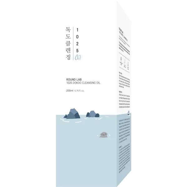 ROUND LAB 1025 Dokdo Cleansing Oil 200ml  AlcoholFree Blackhead Removal Oil CleansingUnscented