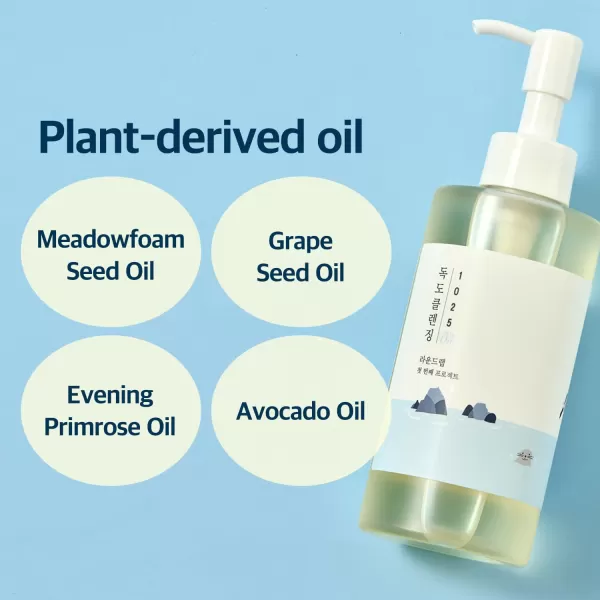 ROUND LAB 1025 Dokdo Cleansing Oil 200ml  AlcoholFree Blackhead Removal Oil CleansingUnscented