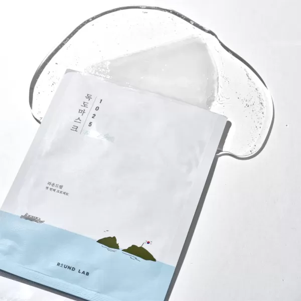 ROUND LAB 1025 Water Gel Hydration Mask10ea  Hydration locking Cooling Rejuvenating Easy layering Unscented for sensitive skin 10ea