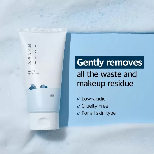 imageROUND LAB 1025 Dokdo Cleanser 150mlCamellia Deep Collagen Firming Mask 4ea Hydration toner gentle exfoliation soothing collagen mask Pore Minimizing