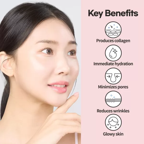 imageROUND LAB Birch Juice Moisturizing Cream 80ml  Camellia Deep Collagen Firming Mask 4ea Collagen Mask pore minimizing Hydration Cream acneprone skin