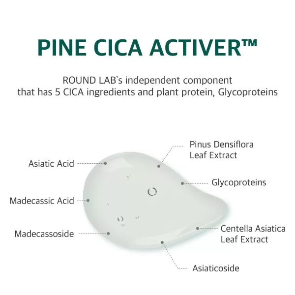 imageROUND LAB Pine Calming Cica Sheet Mask 10ea1 Count Pack of 10