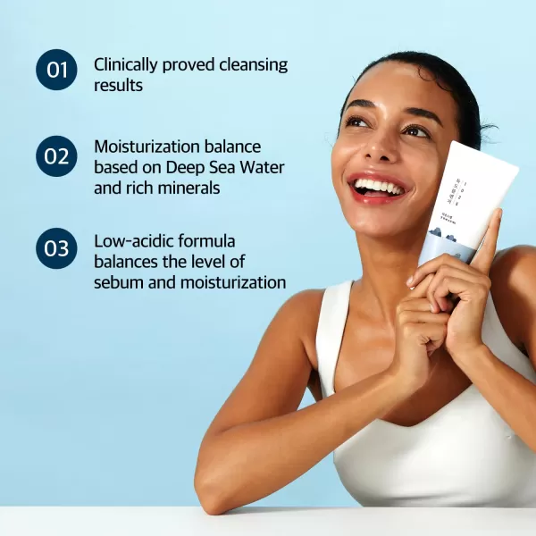 imageROUND LAB 1025 Dokdo Cleansing Oil 200ml  1025 Dokdo Cleanser 150ml deep pore cleansing for sensitive poreclogged skin
