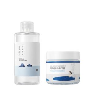 imageROUND LAB 1025 Dokdo Toner 150mlBirch Juice Cream 80ml Hydration Toner Gentle Exfoliation Soothing Cream for Acne Prone Skin 48hLasting Moisture