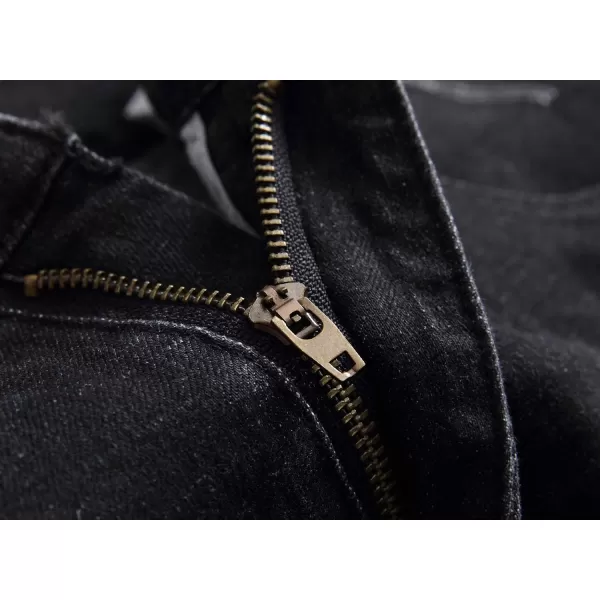 chouyatou Mens Cool Stylish Wrinkle Performance Slim Ripped Denim ShortsColor12