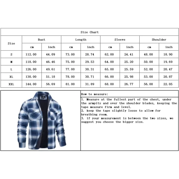 chouyatou Mens Quilted Lined Flannel Shirt Jackets Long Sleeve Plaid Button Down Shacket CoatBlack