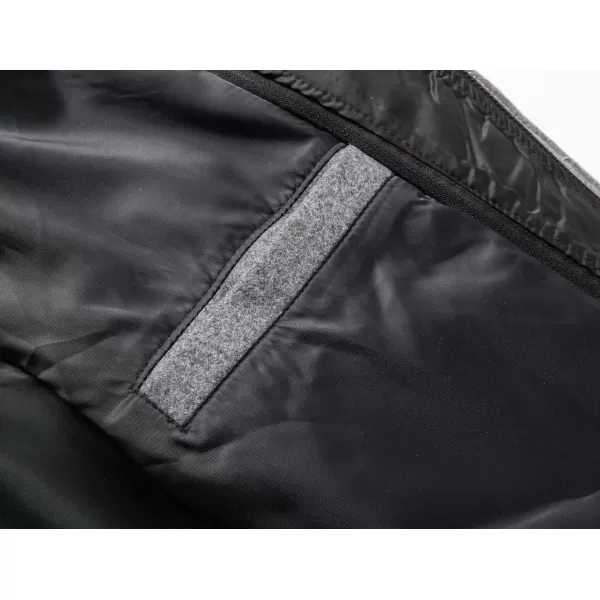 chouyatou Mens Winter Stylish Wool Blend Single Breasted Military PeacoatSolidgrey