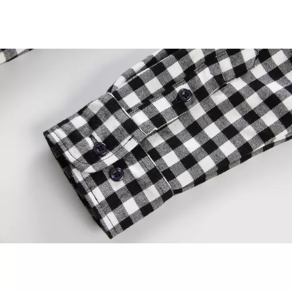 chouyatou Mens Casual Long Sleeve Fleece Lined Plaid Flannel Buttoned Overshirts Jacket ShacketM03
