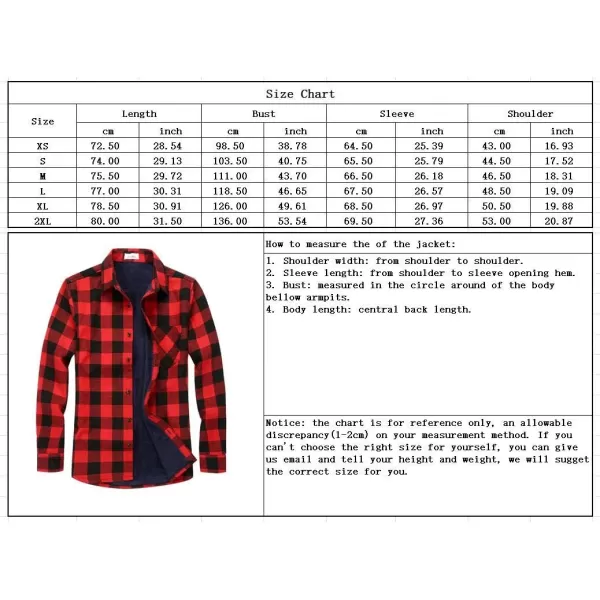 chouyatou Mens Casual Long Sleeve Fleece Lined Plaid Flannel Buttoned Overshirts Jacket ShacketM04