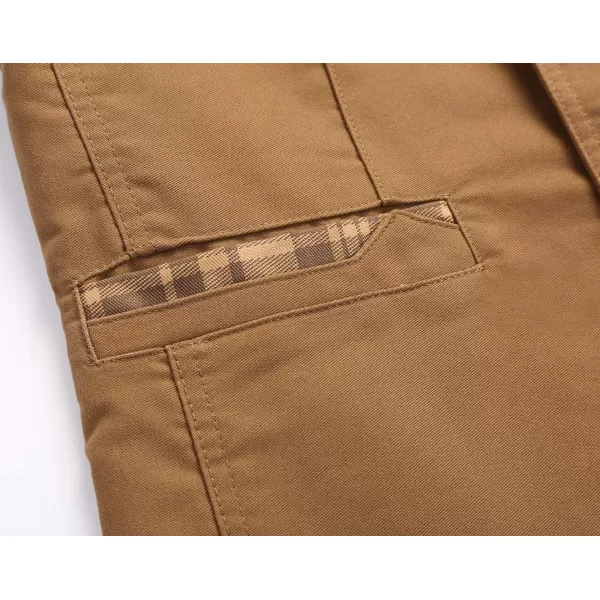 chouyatou Mens Casual Notched Collar 2 Button Slim Lightweight Workwear Suit Blazer JacketKhaki