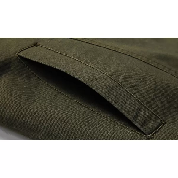 chouyatou Mens Casual Stand Collar ZipUp Lightweight Bomber Jacket Windbreaker15army
