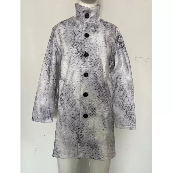 chouyatou Mens Vintage Plaid Floral Pattern Single Breasted Business Casual Winter Wool Blend Coat PeacoatSpot Floral