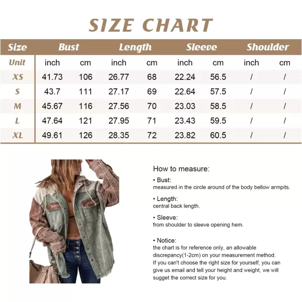 chouyatou Womens Casual Corduroy Open Front Hooded Color Block Shirts Shackets JacketKhaki