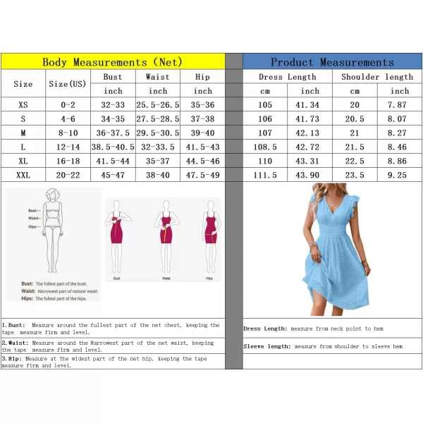 chouyatou Womens 2024 Eyelet Lace Embroidery Smocked Waist Party Dress Sexy Flutter Sleeve A Line Midi Long Sun DressDark Pink