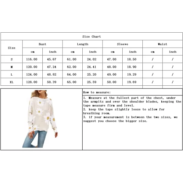 chouyatou Womens Crewneck Long Sleeve Floral Printed Knitted Sweater Pullover TopsGray