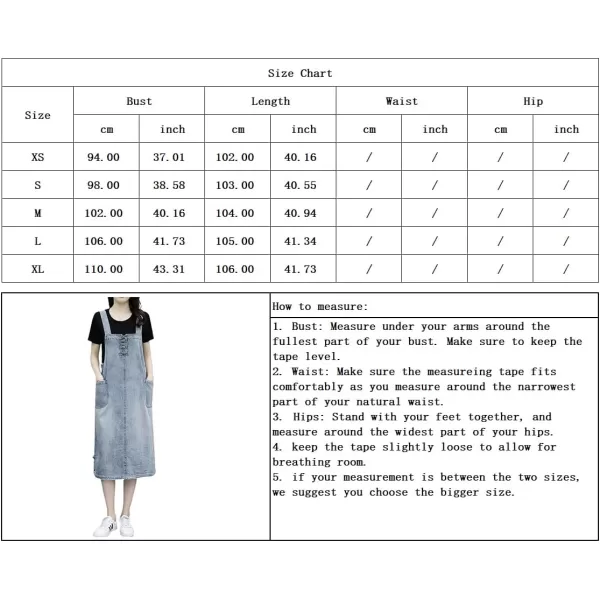 chouyatou Womens Casual Frog Button Deco ALine Midi Long Denim Overall DressLight Blue