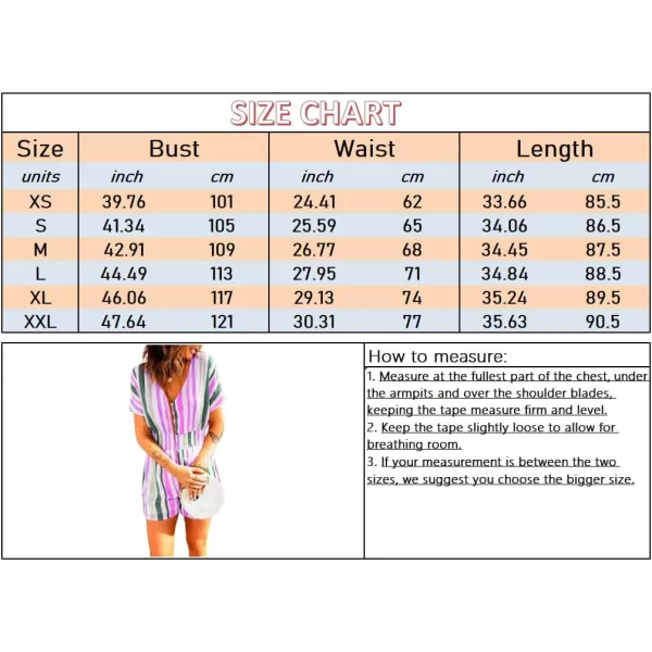 chouyatou Womens Cute Rainbow Striped Smocked Waist Button Jumpsuit Romper ShortsYellow