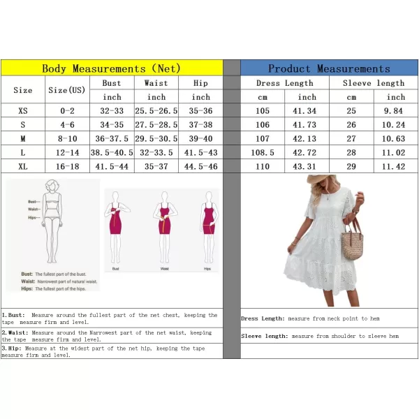 chouyatou Womens Lace Eyelet Short Sleeve Tiered Midi Long Dress Ruffle Hem Babydoll Short DressGreen