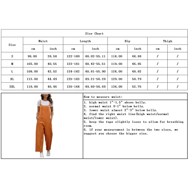 chouyatou Womens Spring Summer Wear Cute Lightweight Wide Leg Bib Overall PantsOrange