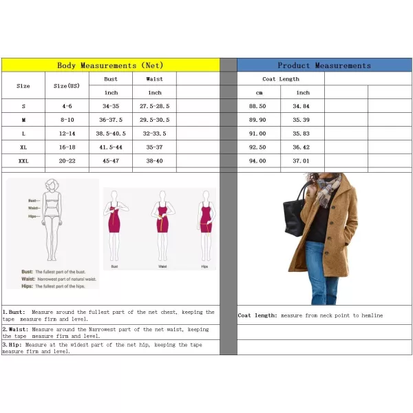 chouyatou Womens Winter Wool Blend Pea Coat Single Breasted Stand Collar Casual Trench Coat OvercoatKhaki