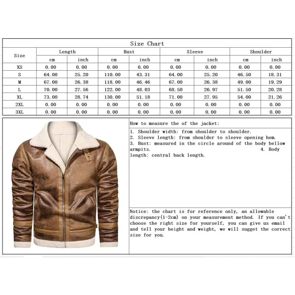 chouyatou Mens Casual Lapel Collar Full Zip Slim Thicked Sherpa Lined Warmth Faux Suede Leather Biker JacketBrown