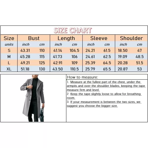 chouyatou Mens Notched Lapel Single Breasted Business Office Wool Trench Coat OvercoatCamel