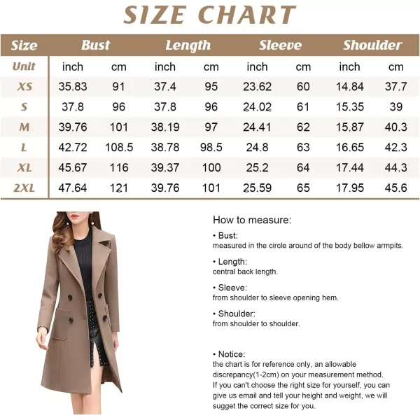chouyatou Women Elegant Notched Collar Double Breasted Wool Blend Over CoatArmy Green