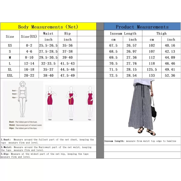 chouyatou Womens Plaid Wide Leg Culotte Pants Gingham High Elastic Waisted Cropped Palazzo Pants with PocketsGreen