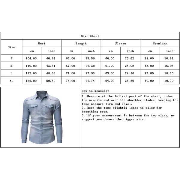 chouyatou Mens Western Distressed Wash Work Button Down Denim Jean ShirtDark Grey