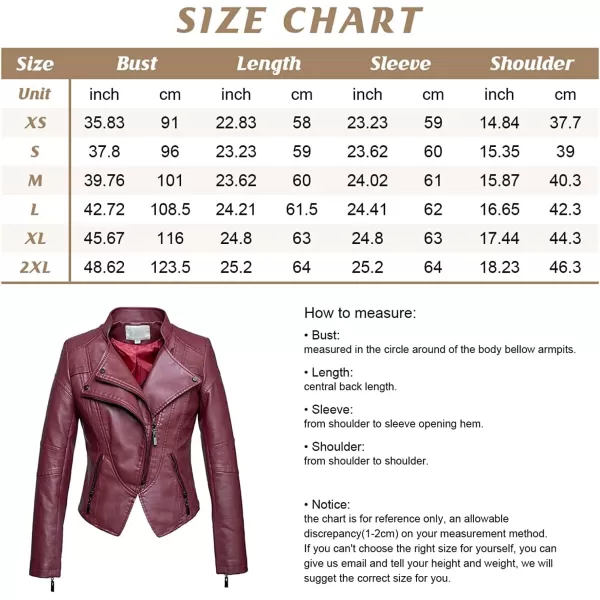 chouyatou Womens Fashion Tailored ZipUp Faux Leather Quilted Racer JacketRed