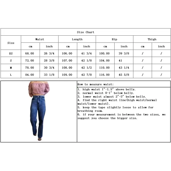chouyatou Womens Retro Stretchy High Waisted Wide Straight Legs Jeans Denim PantsLight Blue